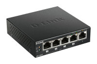 D-Link DGS-1005P Netzwerk-Switch Unmanaged L2 Gigabit Ethernet (10/100/1000) Power over Ethernet (PoE) Schwarz