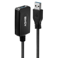 Lindy 43155 USB Kabel 5 m USB 3.2 Gen 1 (3.1 Gen 1) USB A...