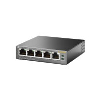 TP-Link TL-SG1005P Unmanaged Gigabit Ethernet (10/100/1000) Power over Ethernet (PoE) Schwarz