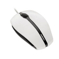 CHERRY GENTIX Kabelgebundene Maus, Weiß Grau, USB