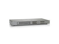 LevelOne 16-Port-Fast Ethernet-PoE-Switch, 480W, 802.3at...