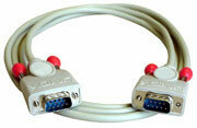 Lindy 9 pol. RS232 1:1 Kabel 2m Signalkabel Weiß