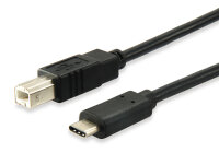 Equip 12888207 USB Kabel 1 m USB 2.0 USB B USB C Schwarz