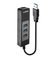 Lindy 43176 Schnittstellen-Hub USB 3.2 Gen 1 (3.1 Gen 1)...