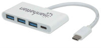 Manhattan 3-Port USB 3.2 Gen 1 Hub mit Power Delivery, 3...
