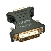 Lindy 41199 Kabeladapter VGA DVI-I Schwarz, Gold