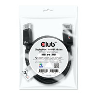 CLUB3D DisplayPort 1.4 HBR3 Kabel Stecker/Stecker 2 Meter...