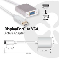 CLUB3D DisplayPort auf VGA Aktiver Adapter