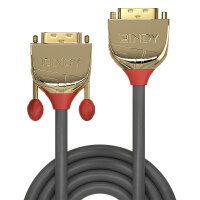 Lindy 36212 DVI-Kabel 2 m DVI-D Gold, Grau, Rot