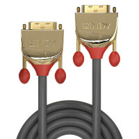 Lindy 36215 DVI-Kabel 25 m DVI-D Gold, Grau