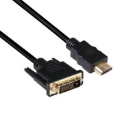 CLUB3D DVI auf HDMI 1.4 Kabel St./St. 2 meter, Bidirektional