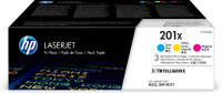 HP 201X 3er-Pack Cyan/Magenta/Gelb Original LaserJet...