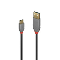 Lindy 36885 USB Kabel 0,5 m USB 2.0 USB A USB C Schwarz,...