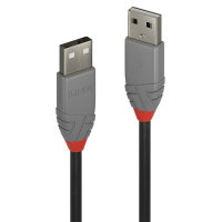 Lindy 36695 USB Kabel 5 m USB 2.0 USB A Schwarz