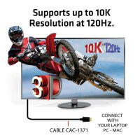 CLUB3D Ultra High Speed HDMI™2.1 Kabel 10K 120Hz 48Gbps Stecker/Stecker 1 meter