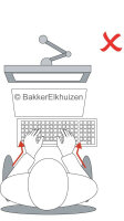 BakkerElkhuizen Goldtouch Tastatur USB Numerisch Schwarz