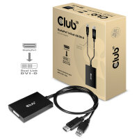 CLUB3D cac-1010 Displayport/usb DVI-I Daul link Schwarz,...