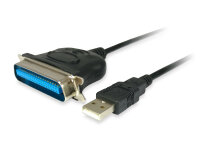 Equip USB auf Parallel adapter kable, schwarz