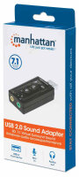 Manhattan Hi-Speed USB 2.0 - 3D 7.1 Sound Adapter,...