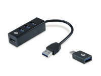 Conceptronic HUBBIES 4-Port-USB 3.0-Hub und OTG-Adapter...