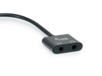 Equip 133469 Audio-Kabel 0,15 m USB C 2 x 3.5mm Schwarz