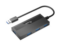 Equip 4-Port-USB 3.0-Hub und Adapter für USB-C