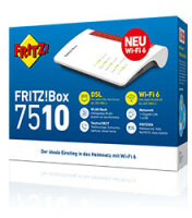 AVM FRITZ!Box 7510 WLAN-Router Gigabit Ethernet...