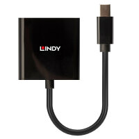 Lindy 41736 Kabeladapter Mini DisplayPort DVI-D Schwarz