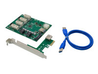 Conceptronic EMRICK PCIe-x1 zu 4x PCIe-x1 Erweiterungskit