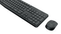 Logitech MK235 Tastatur Maus enthalten USB QWERTY US...
