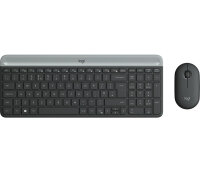 Logitech Slim Wireless Keyboard and Mouse Combo MK470 Tastatur USB QWERTZ Deutsch Graphit