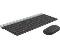 Logitech Slim Wireless Keyboard and Mouse Combo MK470 Tastatur USB QWERTZ Deutsch Graphit