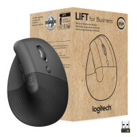 Logitech Lift for Business Maus rechts RF Wireless +...