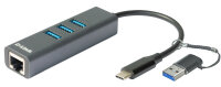 D-Link DUB-2332 Schnittstellen-Hub USB Typ-C 5000 Mbit/s...