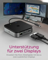 ICY BOX 7-in-1 USB4® DockingStation mit zweifacher...