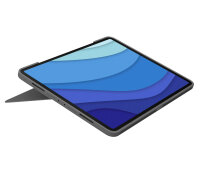 Logitech Combo Touch for iPad Pro 12.9-inch (5th generation) Grau Smart Connector QWERTZ Deutsch