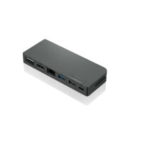 Lenovo 4X90S92381 Notebook-Dockingstation & Portreplikator Kabelgebunden USB 3.2 Gen 1 (3.1 Gen 1) Type-C Grau