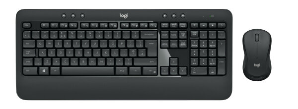 Logitech MK540 ADVANCED Wireless Keyboard and Mouse Combo Tastatur USB QWERTZ Deutsch Schwarz, Weiß