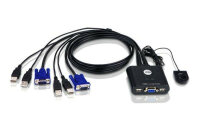 ATEN 2-Port-USB-VGA-Kabel-KVM-Switch mit...