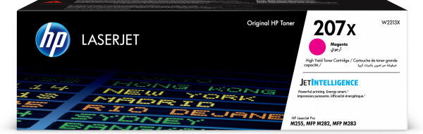 HP 207X Magenta Original LaserJet Tonerkartusche mit hoher Reichweite