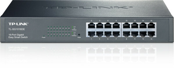 TP-Link TL-SG1016DE Managed L2 Gigabit Ethernet (10/100/1000) Schwarz
