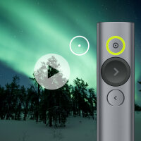 Logitech Spotlight Presentation Remote Funk-Presenter Bluetooth/RF Grau