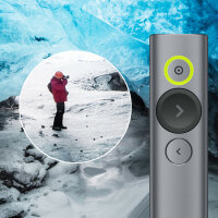 Logitech Spotlight Presentation Remote Funk-Presenter Bluetooth/RF Grau