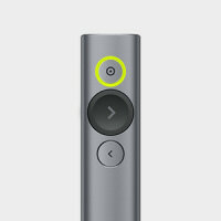 Logitech Spotlight Presentation Remote Funk-Presenter Bluetooth/RF Grau