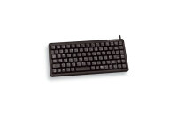 CHERRY G84-4100 Kompakte Kabelgebundene Tastatur, USB/PS2 Schwarz (QWERTZ - DE)