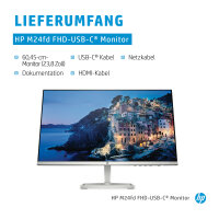HP M24fd 60,5 cm (23.8 Zoll) 1920 x 1080 Pixel Full HD LED Silber