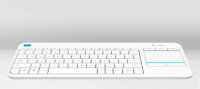 Logitech Wireless Touch Keyboard K400 Plus Tastatur RF Wireless QWERTZ Deutsch Weiß