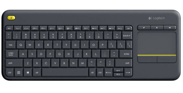 Logitech Wireless Touch Keyboard K400 Plus Tastatur RF Wireless QWERTZ Deutsch Schwarz